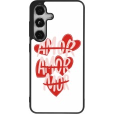 Coque Samsung Galaxy S25 - Silicone rigide noir Saint Valentines Day 26 Amor