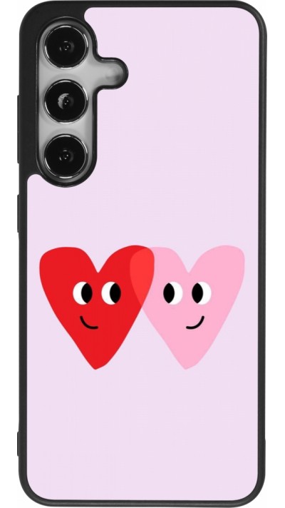 Coque Samsung Galaxy S25 - Silicone rigide noir Saint Valentines Day 26 Heart