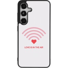 Coque Samsung Galaxy S25 - Silicone rigide noir Saint Valentines Day 26 Love is in the air