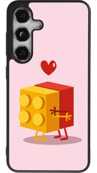 Coque Samsung Galaxy S25 - Silicone rigide noir Saint Valentines Day 26 Puzzle