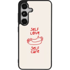 Coque Samsung Galaxy S25 - Silicone rigide noir Saint Valentines Day 26 Self love self care