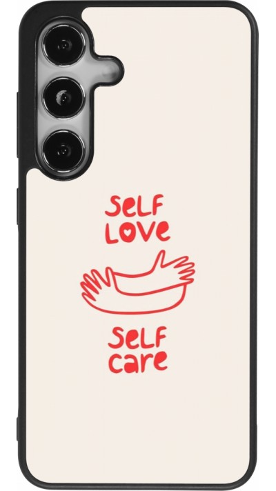 Coque Samsung Galaxy S25 - Silicone rigide noir Saint Valentines Day 26 Self love self care