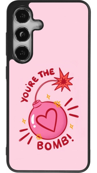 Coque Samsung Galaxy S25 - Silicone rigide noir Saint Valentines Day 26 You are the bomb