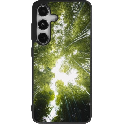 Samsung Galaxy S25 Case Hülle - Silikon schwarz Spring 23 forest blue sky