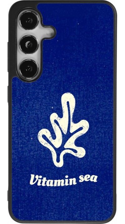 Coque Samsung Galaxy S25 - Silicone rigide noir Vitamin sea Summer 2026