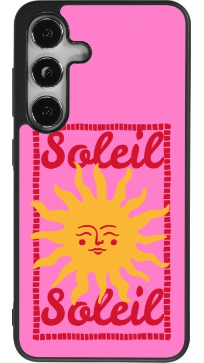 Coque Samsung Galaxy S25 - Silicone rigide noir Sun sun 2026