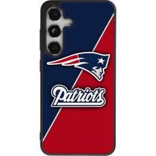Coque Samsung Galaxy S25 - Silicone rigide noir Super Bowl 26 Patriots 1