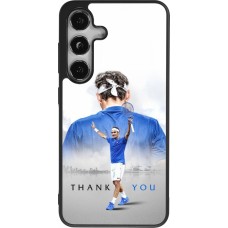 Samsung Galaxy S25 Case Hülle - Silikon schwarz Thank you Roger