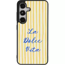 Coque Samsung Galaxy S25 - Silicone rigide noir The good life 2026