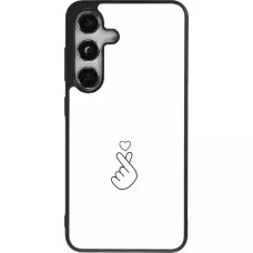 Coque Samsung Galaxy S25 - Silicone rigide noir Valentine 2024 heat by Millennials