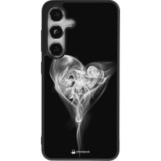 Samsung Galaxy S25 Case Hülle - Silikon schwarz Valentine 2022 Black Smoke
