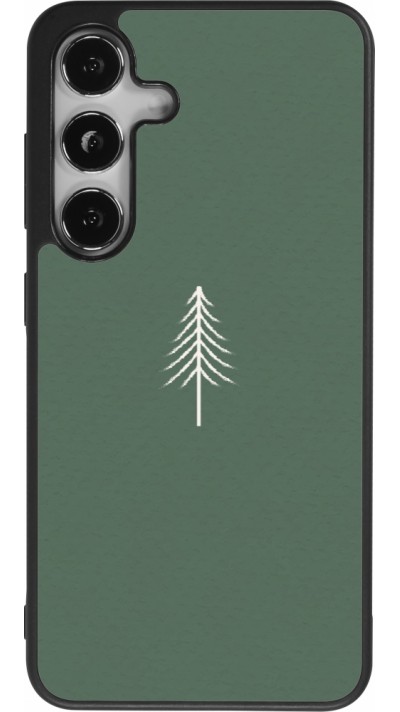Samsung Galaxy S25 Case Hülle - Silikon schwarz Christmas 22 minimalist tree