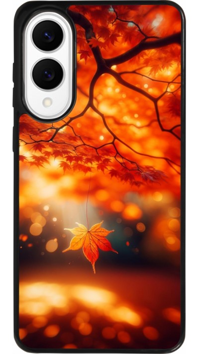 Samsung Galaxy S25 Edge Case Hülle - Silikon schwarz Herbst Magisch Orange