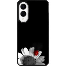 Coque Samsung Galaxy S25 Edge - Silicone rigide noir Black and white Cox