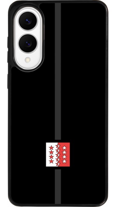 Samsung Galaxy S25 Edge Case Hülle - Silikon schwarz Kanton VS schwarz