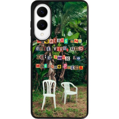 Samsung Galaxy S25 Edge Case Hülle - Silikon schwarz Chairs DTMF