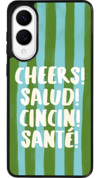 Coque Samsung Galaxy S25 Edge - Silicone rigide noir Cheers 2026