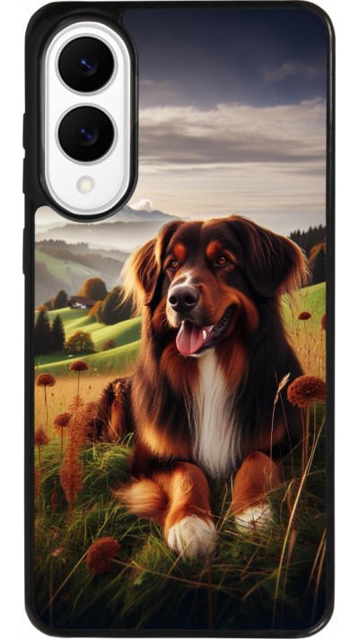Samsung Galaxy S25 Edge Case Hülle - Silikon schwarz Hund Land Schweiz