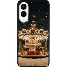 Samsung Galaxy S25 Edge Case Hülle - Silikon schwarz Christmas 25 Carousel