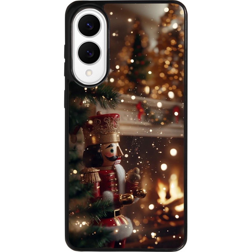 Samsung Galaxy S25 Edge Case Hülle - Silikon schwarz Christmas 25 Xmas Nutcracker