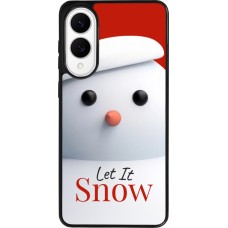 Samsung Galaxy S25 Edge Case Hülle - Silikon schwarz Christmas 25 Xmas Snowman