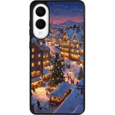 Samsung Galaxy S25 Edge Case Hülle - Silikon schwarz Christmas 25 Xmas Village