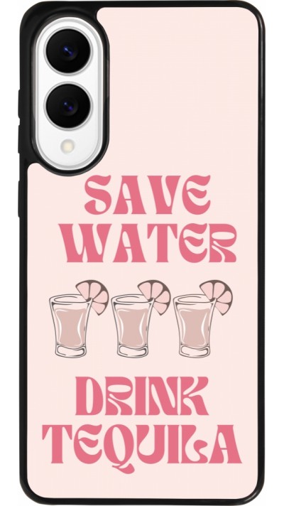 Samsung Galaxy S25 Edge Case Hülle - Silikon schwarz Cocktail Save Water Drink Tequila