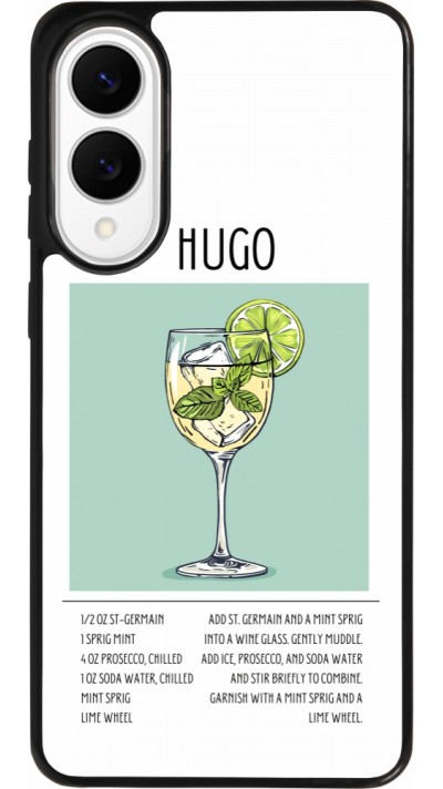Samsung Galaxy S25 Edge Case Hülle - Silikon schwarz Cocktail Rezept Hugo