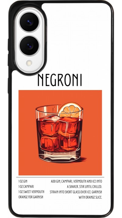 Samsung Galaxy S25 Edge Case Hülle - Silikon schwarz Cocktail Rezept Negroni