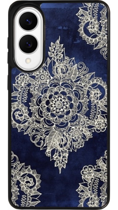 Coque Samsung Galaxy S25 Edge - Silicone rigide noir Cream Flower Moroccan