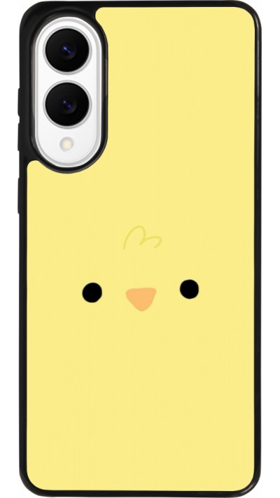 Coque Samsung Galaxy S25 Edge - Silicone rigide noir Easter 2026 Little chicken