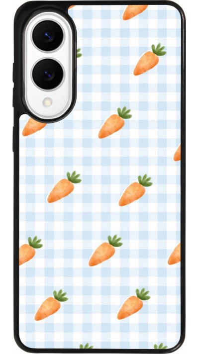 Coque Samsung Galaxy S25 Edge - Silicone rigide noir Easter 2026 Pattern carrots
