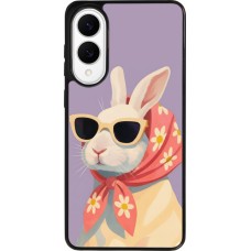 Coque Samsung Galaxy S25 Edge - Silicone rigide noir Easter 2026 Rabbit with scarf