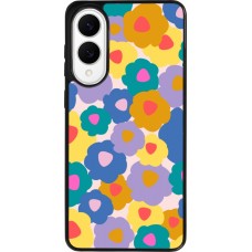 Samsung Galaxy S25 Edge Case Hülle - Silikon schwarz Easter 2024 flower power