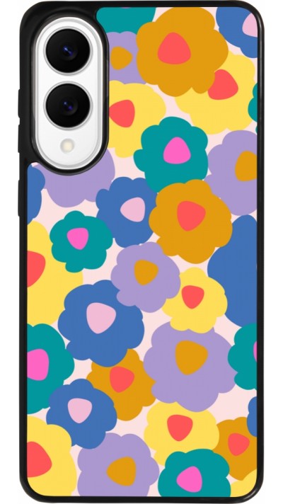 Coque Samsung Galaxy S25 Edge - Silicone rigide noir Easter 2024 flower power