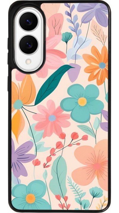 Coque Samsung Galaxy S25 Edge - Silicone rigide noir Easter 2024 spring flowers