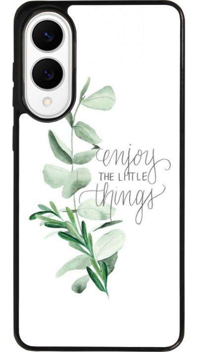 Samsung Galaxy S25 Edge Case Hülle - Silikon schwarz Enjoy the little things