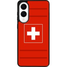 Coque Samsung Galaxy S25 Edge - Silicone rigide noir Euro 2020 Switzerland