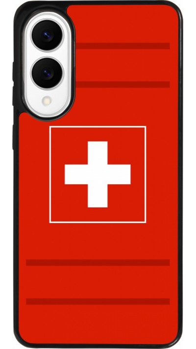 Samsung Galaxy S25 Edge Case Hülle - Silikon schwarz Euro 2020 Switzerland