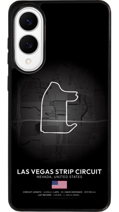 Samsung Galaxy S25 Edge Case Hülle - Silikon schwarz F1 Track 2025 Las Vegas