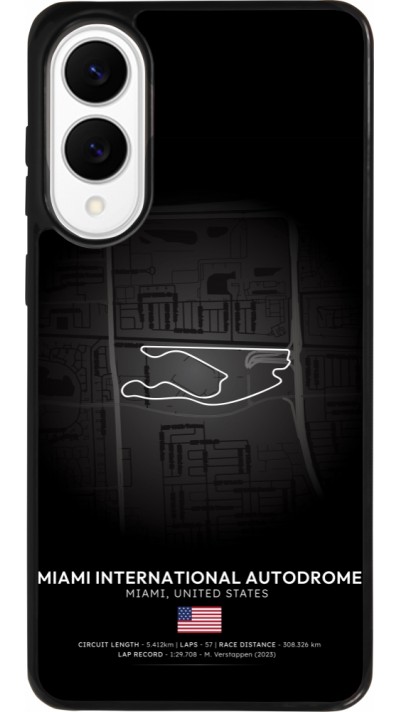 Samsung Galaxy S25 Edge Case Hülle - Silikon schwarz F1 Track 2025 Miami