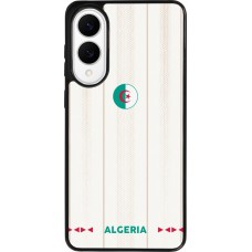 Coque Samsung Galaxy S25 Edge - Silicone rigide noir Maillot de football Algérie 2026 personnalisable