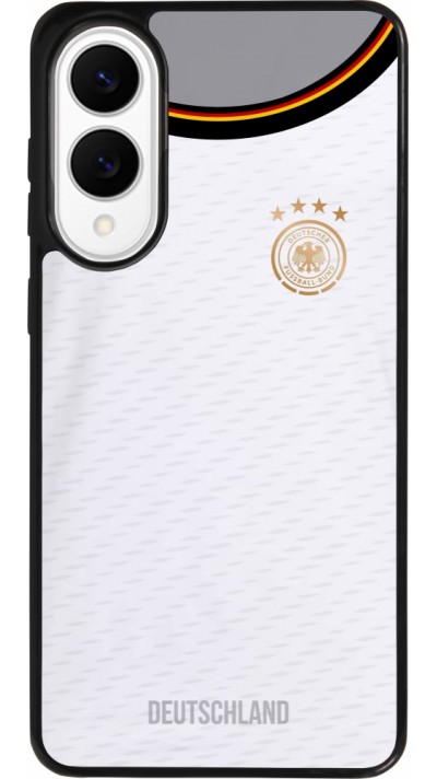 Coque Samsung Galaxy S25 Edge - Silicone rigide noir Maillot de football Allemagne 2022 personnalisable