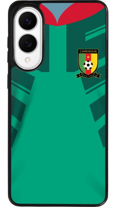 Coque Samsung Galaxy S25 Edge - Silicone rigide noir Maillot de football Cameroun 2022 personnalisable
