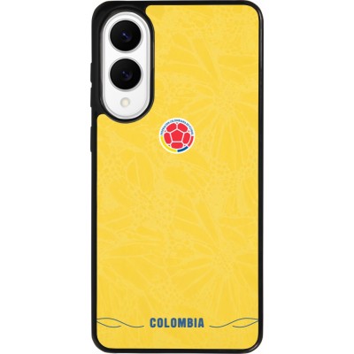 Samsung Galaxy S25 Edge Case Hülle - Silikon schwarz Kolumbien 2026 personalisierbares Fussballtrikot