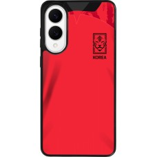 Coque Samsung Galaxy S25 Edge - Silicone rigide noir Maillot de football Corée du Sud 2022 personnalisable