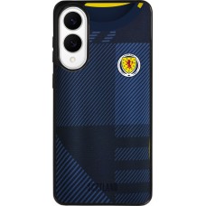 Coque Samsung Galaxy S25 Edge - Silicone rigide noir Maillot de football Ecosse personnalisable