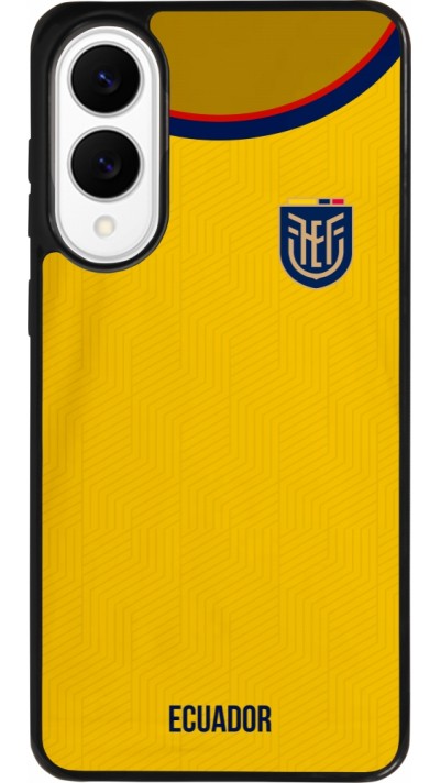 Coque Samsung Galaxy S25 Edge - Silicone rigide noir Maillot de football Equateur 2022