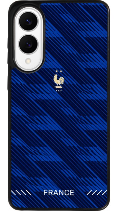 Coque Samsung Galaxy S25 Edge - Silicone rigide noir Maillot de football France 2026 personnalisable