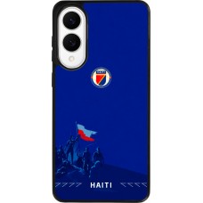 Coque Samsung Galaxy S25 Edge - Silicone rigide noir Maillot de football Haiti 2026 personnalisable
